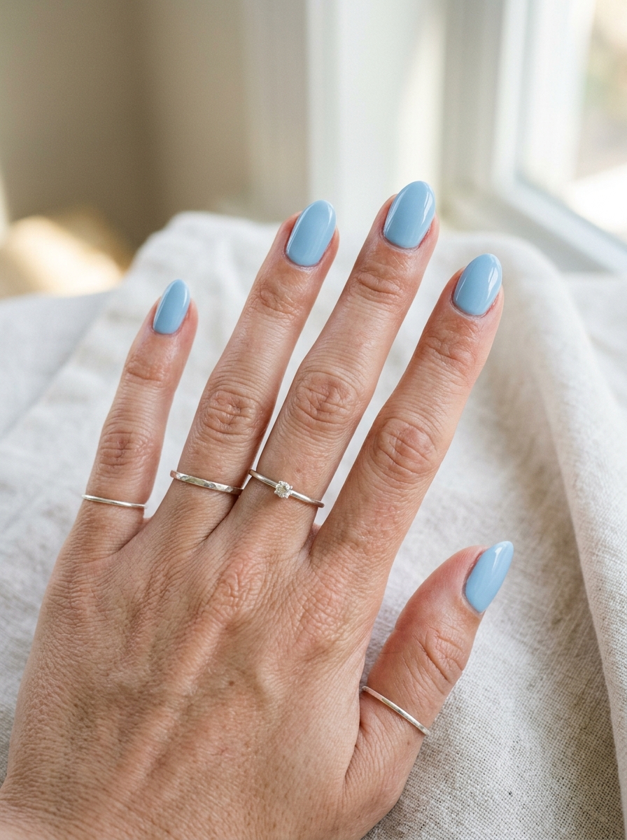 Baby Blue Cool Nails als Cool Nails Inspiration 2026